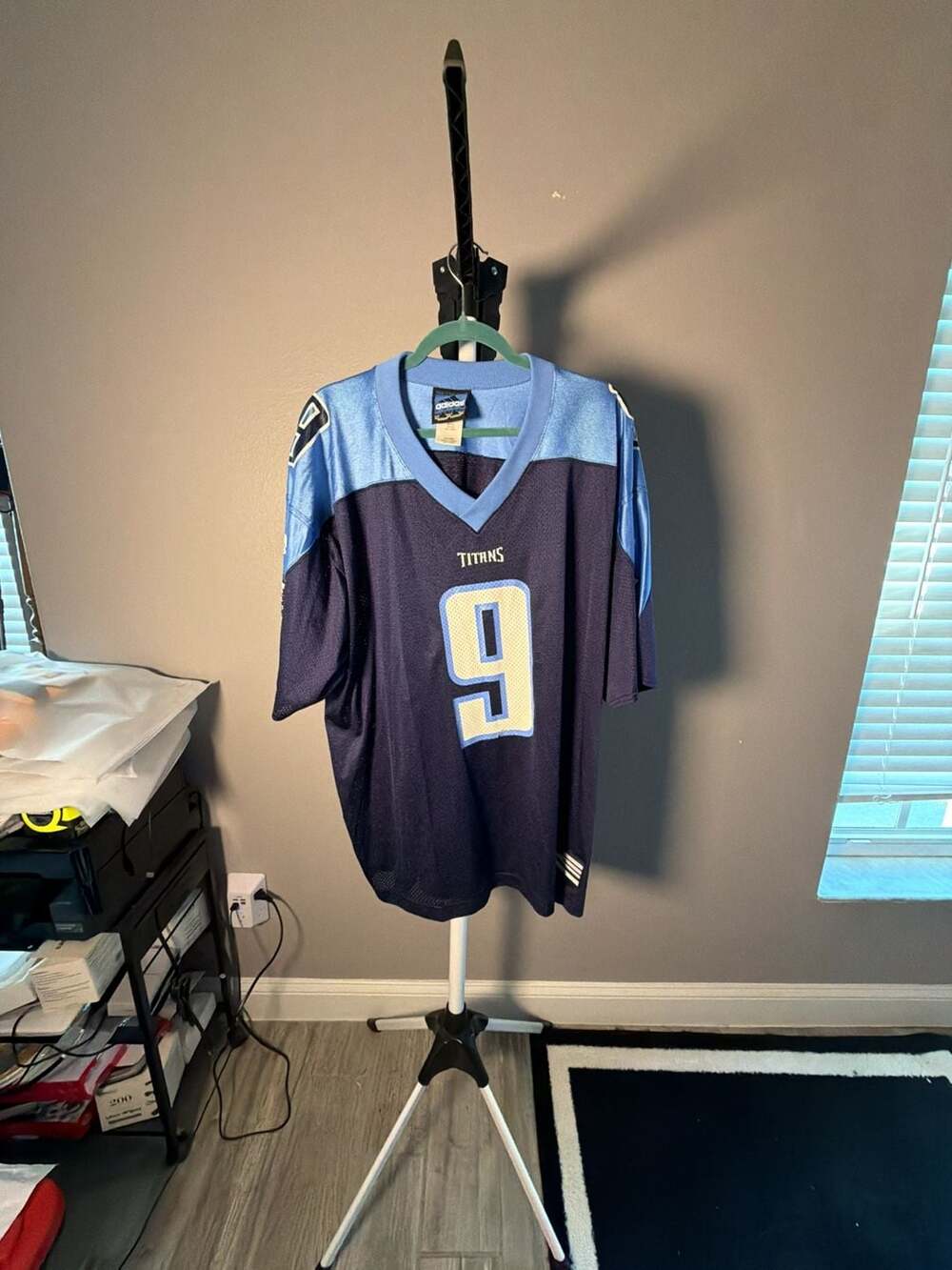 Adidas Tennessee Titans Steve McNair 9 Jersey Size 2XL Blue